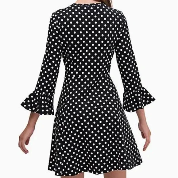 Kate spade dress sz large Polka Dot Black and White Dress - Picture 5 of 8